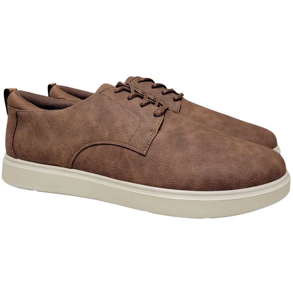 Dr Scholls Men City Cloud Plain Toe Derby Oxford Sneaker Size US 11.5W Mid Brown